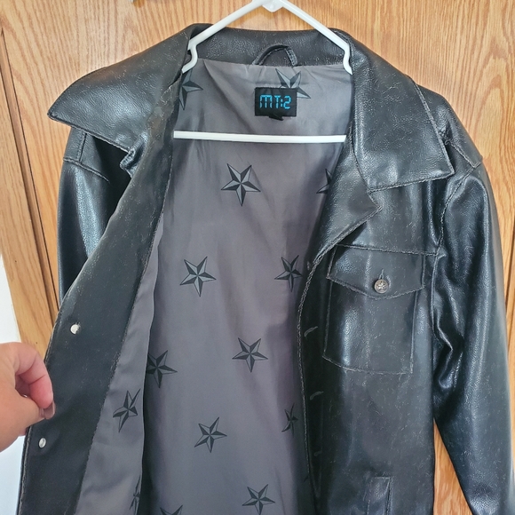 Leather blazer jacket - Picture 2 of 3